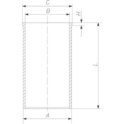 Bilde av Sylinderhylse MAHLE ORIGINAL 043 WV 43 00