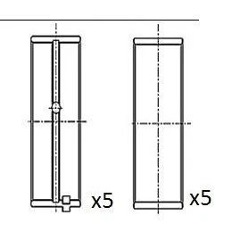 Bilde av FAI AutoParts BM1023 STD Veivaksellager