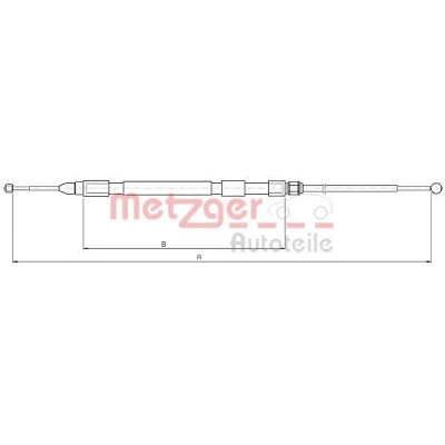 Bilde av METZGER 10.4158 Bremsekabel bakre venstre 1681/1170 COFLE BMW: 5 Touring