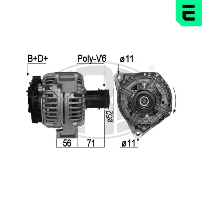 Bilde av ERA 209045A Dynamo 14V 140A SAAB: 9 5 Stasjonsvogn