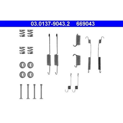 Bilde av ATE 03.0137 9043.2 Tilbehørsett, bremsesko FORD: ESCORT 3