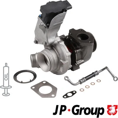 Bilde av JP GROUP 1417800610 Turbolader Eksosturbolader inkl. tetningssett, med oljetilløpsledning BMW: 5 Touring, 3 Sedan, X3