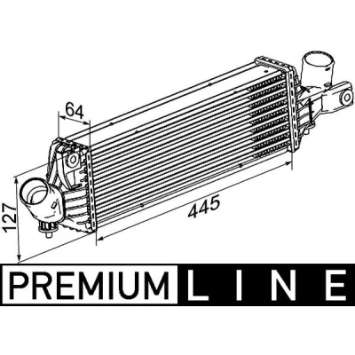 Bilde av MAHLE ORIGINAL CI 355 000P Ladeluftkjøler
