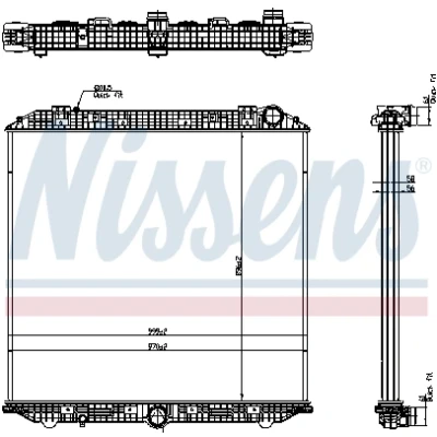 Bilde av Radiator NISSENS 671750