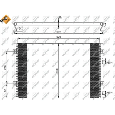 Bilde av NRF EASY FIT 35608 Kondensator med tetningsring 15,5 530