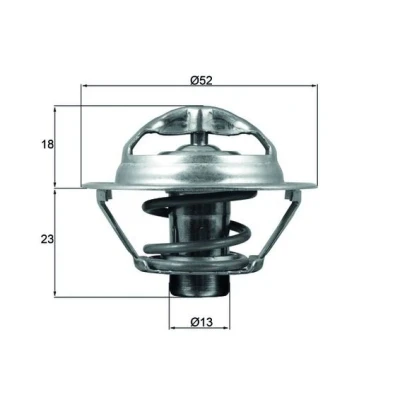 Bilde av MAHLE ORIGINAL TX 175 95D Termostat 95 52 med tetning NISSAN: Qashqai / Qashqai+2 I, X Trail, RENAULT: SCENIC 3, CLIO 3