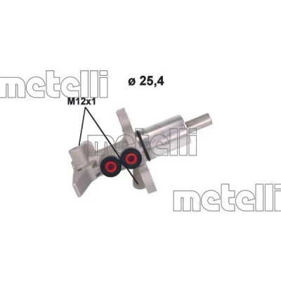 Bilde av METELLI 05 1195 Hovedsylinder 25,40 Aluminium