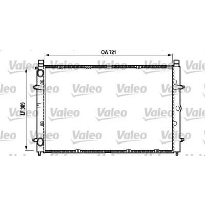 Bilde av VALEO 732397 Radiator Aluminium 720 348 32 med kjølemiddelregulator Kjøleribber loddet VOLKSWAGEN: Transporter 4, Sharan I
