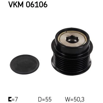 Bilde av SKF VKM 06106 Frihjul Dynamo 50,3 TOYOTA: RAV4 III SUV