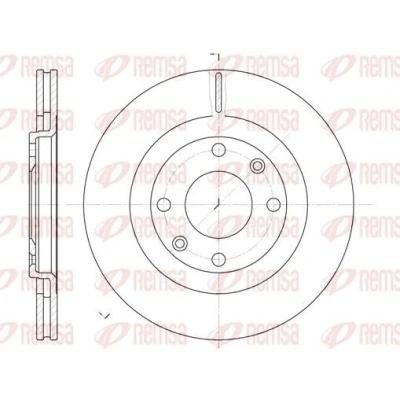 Bilde av REMSA 6240.10 Bremseskiver framaksel 266, 266 20,5 4 ventilert PEUGEOT: Partner I Combispace, 206 Hatchback, Van