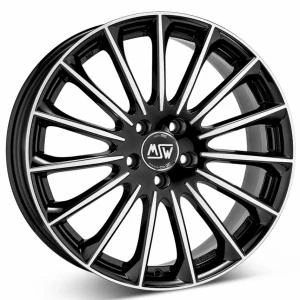Bilde av MSW 30 Gloss Black Polished 8x18 5/112 ET43 B66.5