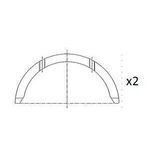Bilde av FAI AutoParts BT3006 STD avstandsskive, veivaksel