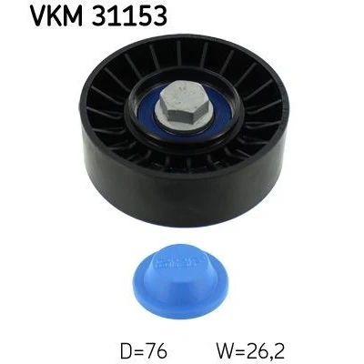 Bilde av SKF VKM 31153 Styrerulle SKODA: Roomster, Octavia 2 Combi, VOLKSWAGEN: Caddy 3, GOLF 6, AUDI: A1 Sportback