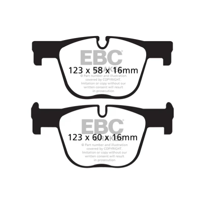 Bilde av EBC Brakes DP42131R Bremseklosser bakaksel BMW: 3 Sedan, Touring, 4 Coupé
