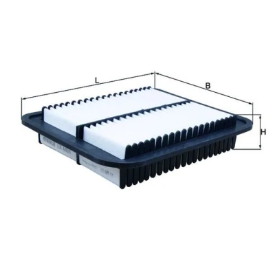 Bilde av MAHLE ORIGINAL LX 4431 Luftfilter 51,0 206 257,5 Filterinnsats MITSUBISHI: OUTLANDER 3, Lancer 8 Limousine, ASX SUV, PEUGEOT: 4008 SUV