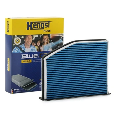 Bilde av HENGST FILTER E998LB Kupéfilter med antibakteriell effekt 286 215 57 VOLKSWAGEN: Passat B7 Variant, Tiguan I, B6 AUDI: A3 Sportback