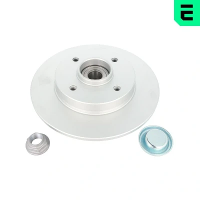Bilde av OPTIMAL 602893BS1 Bremseskiver 249 9 4/4 108 fullt ut belagt med integrert hjullager, ABS sensor PEUGEOT: 307 SW, Hatchback
