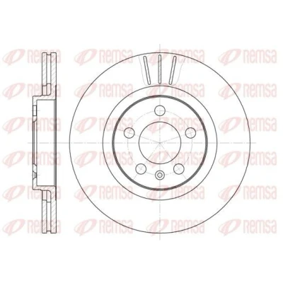 Bilde av REMSA 6546.10 Bremseskiver framaksel 280, 280 22 5 ventilert VOLKSWAGEN: Golf 5, 4, Plus / Crossgolf, SKODA: Octavia 1 Combi