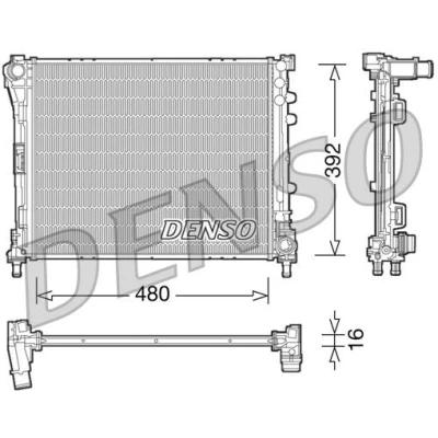 Bilde av Radiator, motorkjøling, fiat panda, 51892706, 51939066