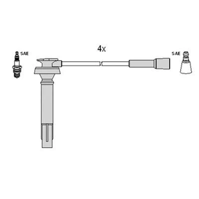 Bilde av HITACHI 134370 Pluggledninger SUBARU: Forester II, Legacy 3