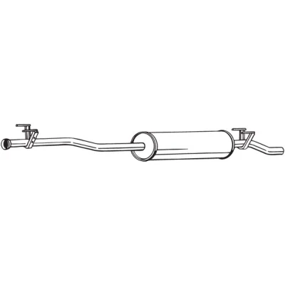 Bilde av Mellomlyddemper, mercedes benz, 9064904301