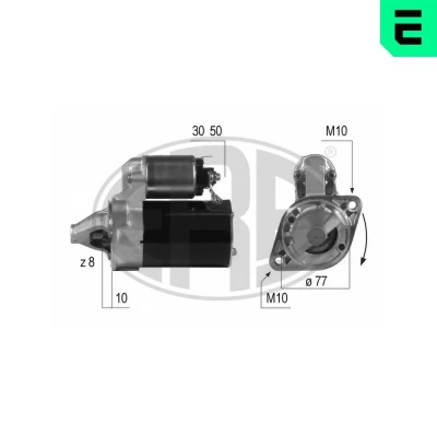 Bilde av ERA 220504 Starter 12 0,9 8 HYUNDAI: Matrix, ACCENT 3 Stufenheck, VOLVO: S40 I