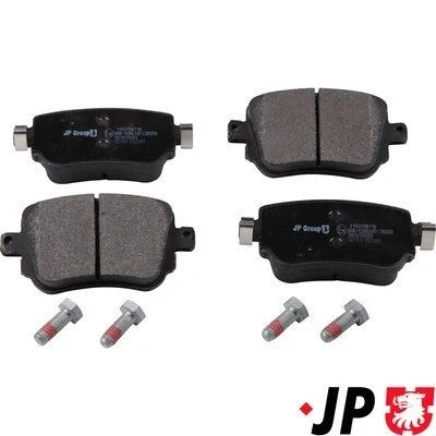 Bilde av JP GROUP 1163708710 Bremseklosser bakaksel ikke klargjort for slitasjeindikator VOLKSWAGEN: CADDY 4 Kasten, Sharan II, Beetle Hatchback