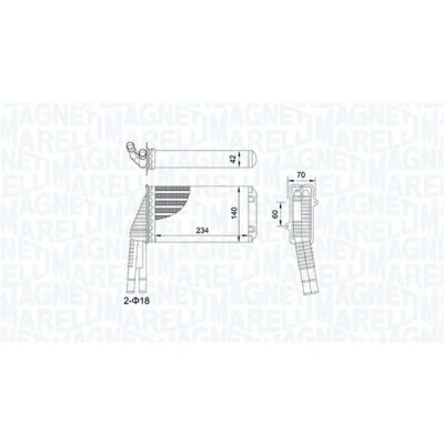 Bilde av MAGNETI MARELLI 350218467000 Varmeveksler