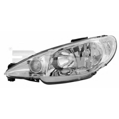 Bilde av TYC 20 6156 35 2 Frontlykter venstre H7/H7 for høyrekjøring med elektromotor PEUGEOT: 206 Hatchback