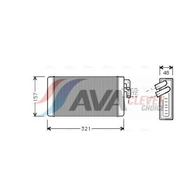 Bilde av Varmeapparat register AVA QUALITY COOLING AI6052