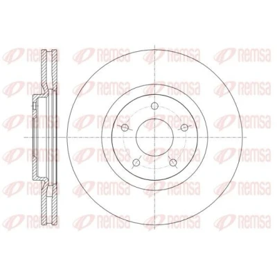 Bilde av REMSA 61349.10 Bremseskiver framaksel 319,6, 319,6 28 5 ventilert NISSAN: Qashqai / Qashqai+2 I, X Trail, Juke