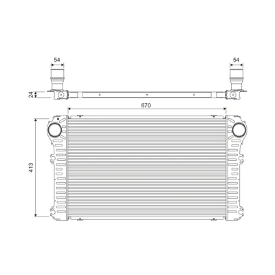 Bilde av Ladeluftkjøler, toyota rav 4 iii, iv, van 1794026020, 17940 26020, 1794026021, 26021, 1794026022, 26022