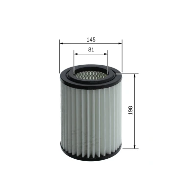 Bilde av BOSCH F 026 400 665 Luftfilter 198 145 Filterinnsats HYUNDAI: Kona SUV