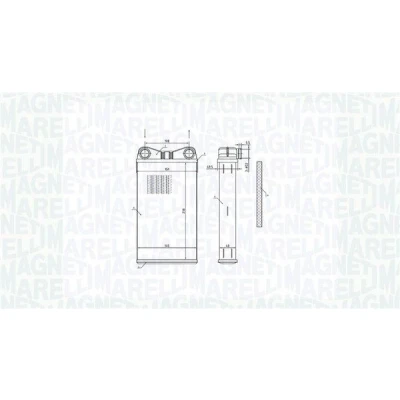 Bilde av MAGNETI MARELLI 350218472000 Varmeveksler AUDI: A4 B7 Avant