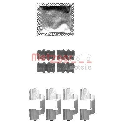 Bilde av METZGER 109 1797 Tibehørsett, skivebremse belegg PEUGEOT: 5008 I, 3008 508 I SW, CITROËN: C4 II Hatchback