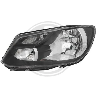 Bilde av DIEDERICHS 2296685 Frontlykter venstre H4, P21/5W Halogen med kjørelys for høyrekjøring elektromotor VOLKSWAGEN: Caddy 3