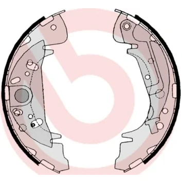 Bilde av BREMBO S 11 504 Bremsesko 254 57 med håndbremsarm