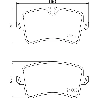 Bilde av HELLA 8DB 355 016 011 Bremseklosser inkl. slitasjevarselkontakt AUDI: A8 D4