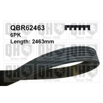 Bilde av QUINTON HAZELL QBR62463 Kileribberem 2463 6 AUDI: A6 C6 Avant, A4 B7 Sedan, MERCEDES BENZ: E Klasse S SL Cabrio