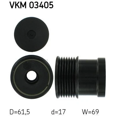 Bilde av SKF VKM 03405 Frihjul Dynamo 69