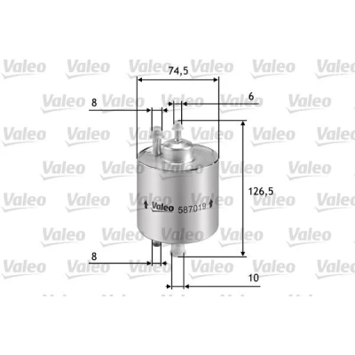 Bilde av VALEO 587019 Drivstoffilter ledningsfilter 10 6 MERCEDES BENZ: A Klasse, V Klasse