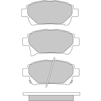 Bilde av METZGER 1170586 Bremseklosser framaksel med akustisk slitasjevarsel TOYOTA: Corolla IX Hatchback, Prius II Liftback, VIII Liftback
