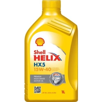 Bilde av Shell Helix HX5 15W 40 1l Motorolje 550046277 VOLKSWAGEN: Polo IV Hatchback, Transporter 5, Touran I, TOYOTA: Avensis III Stasjonsvogn