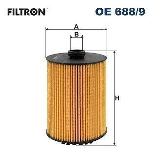 Bilde av FILTRON OE 688/9 Oljefilter Filterinnsats VOLKSWAGEN: Passat B7 Variant, Touareg II, Sedan, SKODA: Superb II Stasjonsvogn