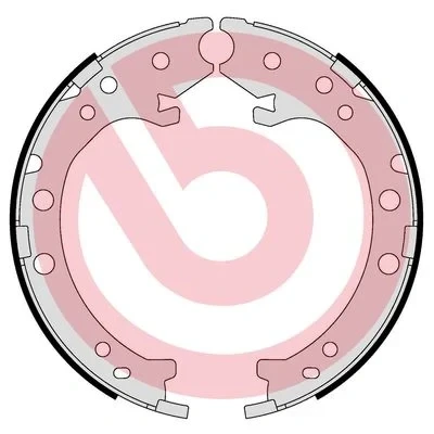 Bilde av BREMBO S 28 519 Handbromsbackar HONDA: CR V 3