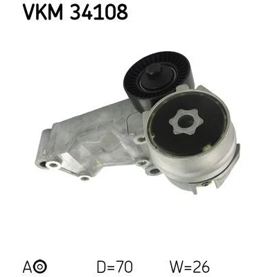 Bilde av SKF VKM 34108 Strammerull FORD: Transit Connect Mk1 Van, Focus Hatchback, Stasjonsvogn, SAAB: 9 5 Sedan