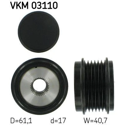 Bilde av SKF VKM 03110 Frihjul Dynamo 40,7 AUDI: A4 B8 Avant, Q5, Allroad