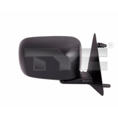 Bilde av Sidespeil Tyc 337 0102 venstre svart plan, for manuell speiljustering VOLKSWAGEN: GOLF 2, Jetta 2