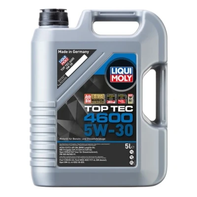 Bilde av Liqui Moly Top Tec 4600 5W 30 5l Motorolje 3756 BMW: 3 Touring, X5, 5 Sedan, VOLKSWAGEN: Touran I, Passat B6 Variant, NISSAN: Qashqai / Qashqai+2 I