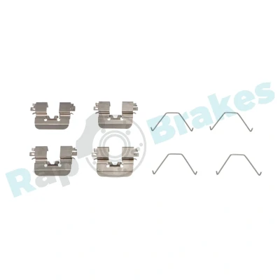 Bilde av RAP BRAKES R U0376 Tibehørsett, skivebremse belegg bakaksel KIA: SOUL 2, Niro, Optima / K5 Sportswagon, OPEL: Adam